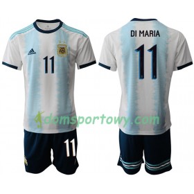 Koszulka Argentyna DI MARIA 11 Dziecięcy Domowe Koszulki Piłkarskie Copa América 2019 Krótki Rękaw